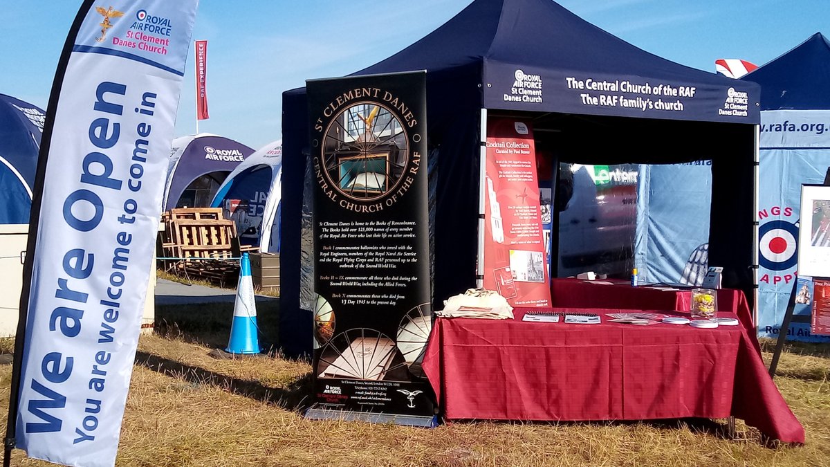 St Clement Danes Church at #RIAT22 Stop by to say hello. Learn all about the Central Church of the @RoyalAirForce and support our fundraising efforts. @airtattoo @aircadets