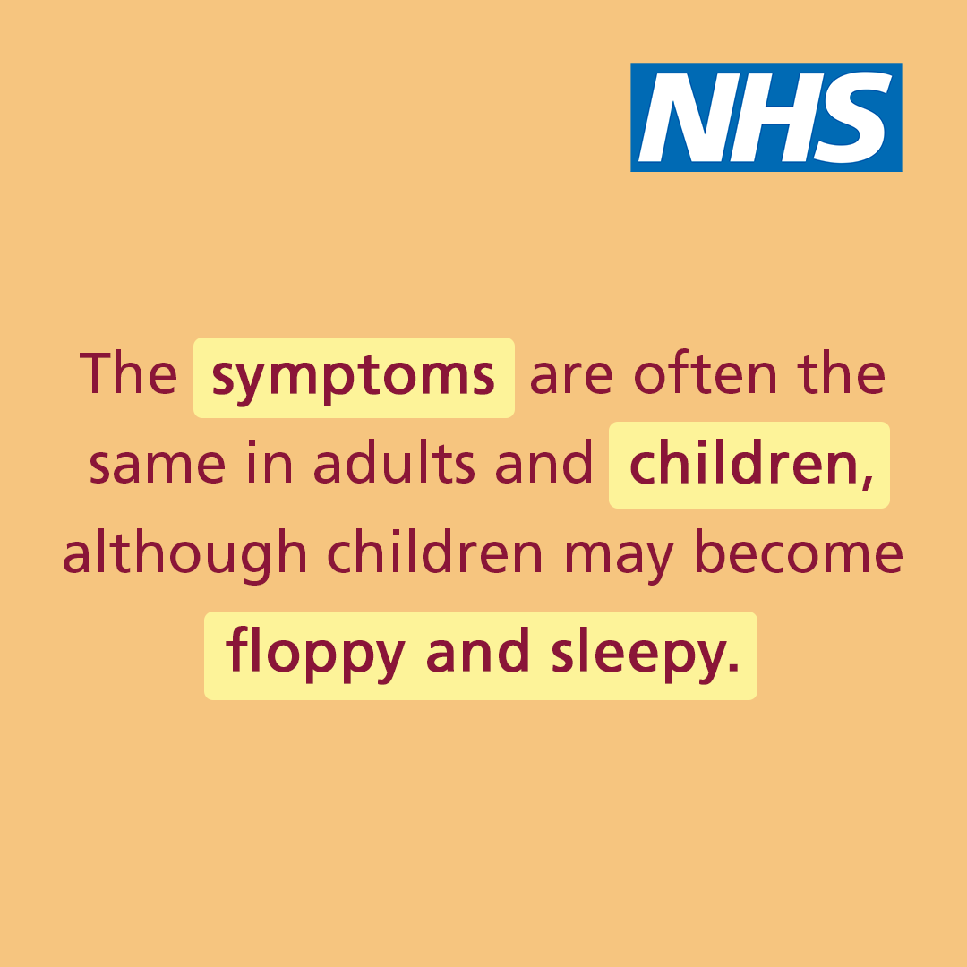 DHSCgovuk's tweet photo. ☀️ With the #heatwave continuing this weekend, it's important to know the signs of heat exhaustion:

➡️ headache
➡️ dizziness or confusion
➡️ loss of appetite
➡️ excessive sweating
➡️ cramps
➡️ excessive thirst
➡️ temperature
➡️ fast pulse or breathing