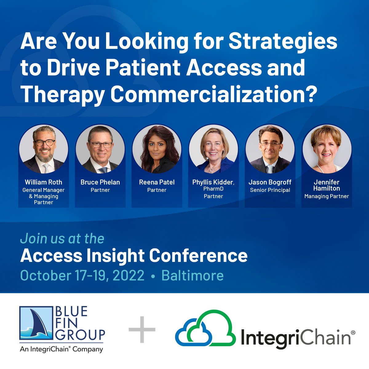 Please join <a href="/bluefingroup/">Blue Fin Group, an IntegriChain Company</a> at the Access Insights Conference 2022 for strategies, insights and tactics for data-driven patient access and therapy commercialization along with exclusive ICyte Benchmark Reports. Register here: bit.ly/3o8rZzc