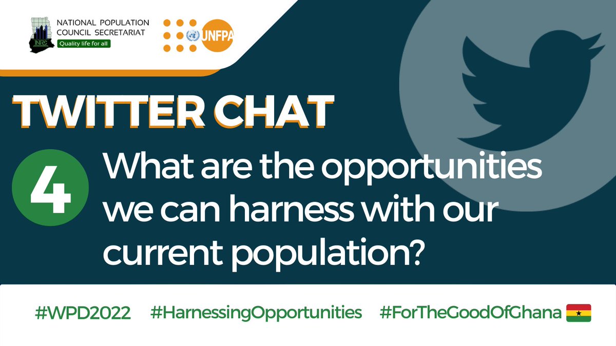 Npcofficial1's tweet photo. Q.4 What are the opportunities we can harness with our current population?

#WPD2022
#HarnessingOpportunities
#ForTheGoodOfGhana🇬🇭 https://t.co/hbNvnjEFBe