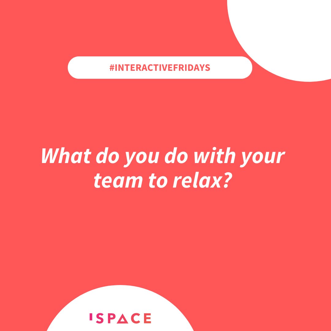 iSpaceGh's tweet photo. #INTERACTIVEFRIDAYS
Dear entrepreneur, what do you do with your team to relax?
Tell us, letβs interact! π
#interactivefridays
#iSpaceImpact
#entrepreneurship https://t.co/ZWVDtyi9fx