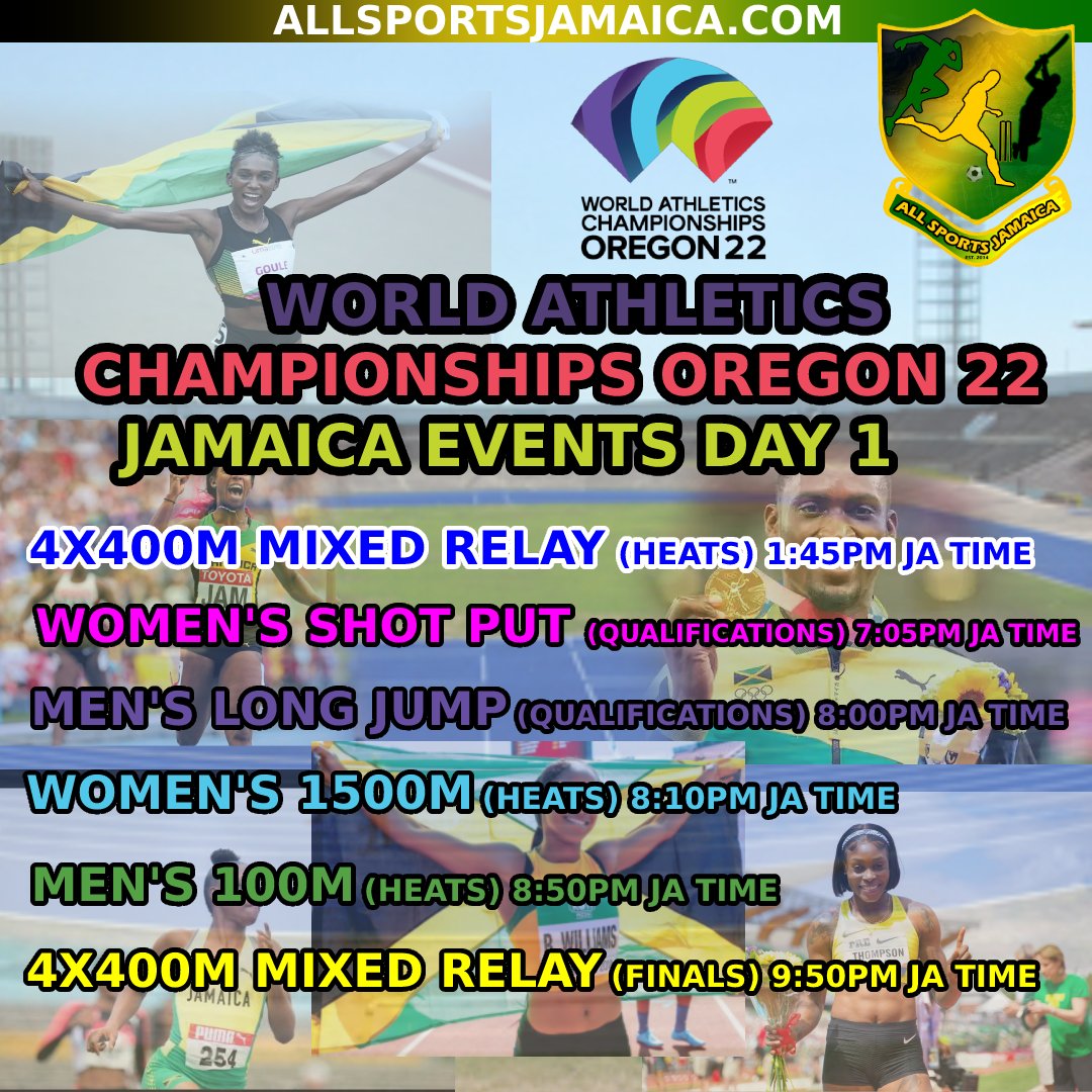 jamaica_sports's tweet photo. #READYWISEH #JAMINATE @TnFjunkie @Athleticsglobe @ontrackmgnt @trackalerts @WorldAthletics #TrackandField #longjump #shotput #mixedrelays #WorldAthleticsChampionships #WorldAthleticsChamps https://t.co/lqGqGGYE8J