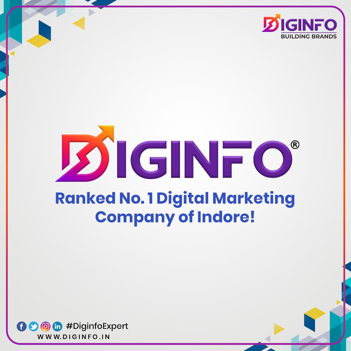 diginfoexpert's tweet photo. "We are one of the Leading Digital Marketing Company in Central India. We help you to drive your business in the best and effective way.

Call us to avail our services now. https://t.co/O0zxknTNik