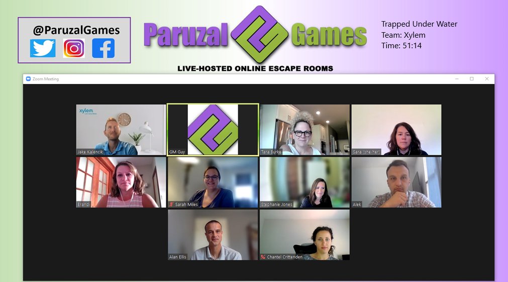 This team managed to escape with nearly ten minutes to spare. Great job!!!
#EscapeRoom #EscapeGame #FamilyFun #TeamWorkFromHome #PlayAtHome #RemoteDateNight #DifferentEntertainment #ParuzalGames