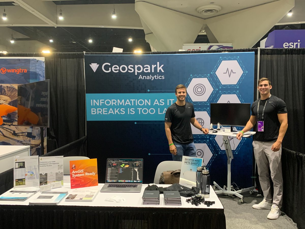 GeoSpark_io's tweet photo. Thank you, Esri, for a fantastic #esriuc2022!

We had a great week seeing existing clients &amp; meeting new people who we're excited to connect with further.

Thanks to everyone who stopped by to chat, and a special shout out to Marin who was our Meta Quest 2 raffle winner! https://t.co/w1SrSXVy95
