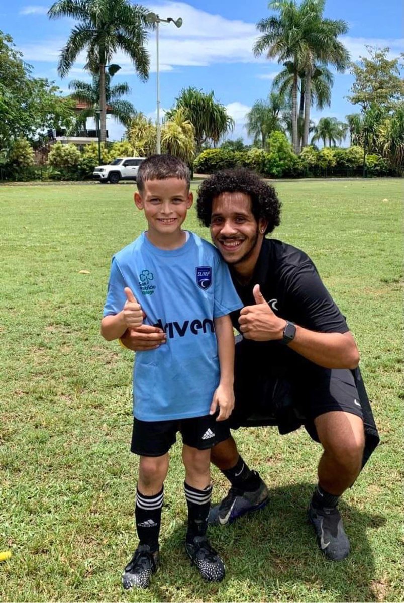 JoeRemblance's tweet photo. Phoenix Surf player Angelo on vacation in Puerto Rico and training with Puerto Rico Surf. #surfnation https://t.co/4YSlMZwKIp