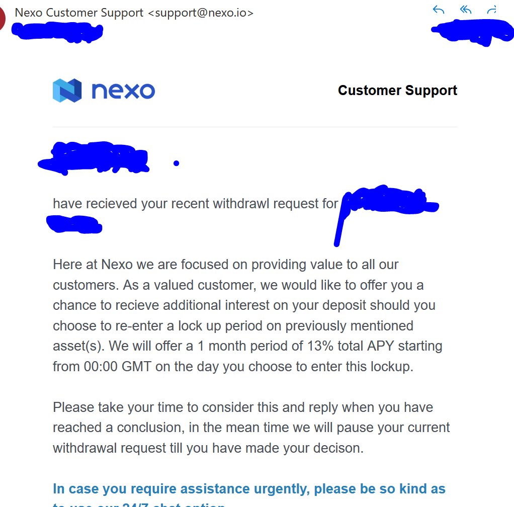 if it smells like a Nexo insolvency

if it looks like a Nexo insolvency

if it feels like a Nexo insolvency

then maybe it is