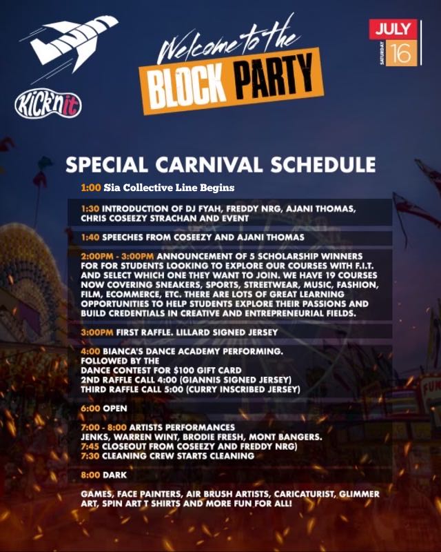 KicknIt_'s tweet photo. Here is the schedule of how it’s going down 🔥 See y’all tomorrow! #KickNitForAcause https://t.co/LYNflhK7qs