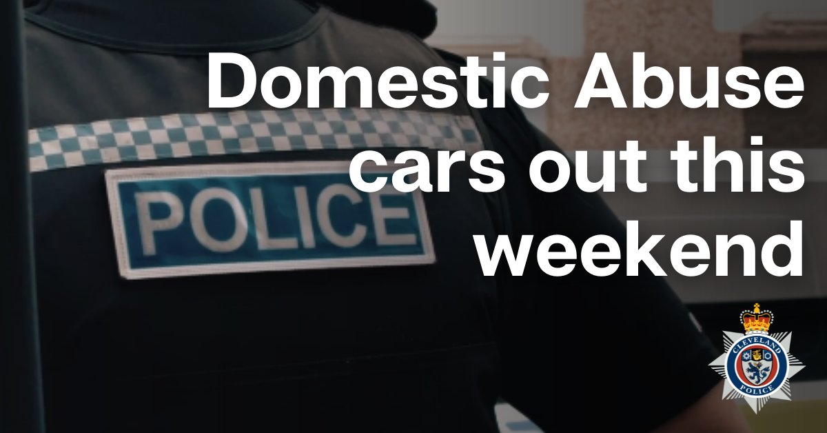 ClevelandPolice's tweet photo. Our DA cars are out all weekend.

They’re run by our specially trained officers and our colleagues from @MyHarbour and @MSPmbr to offer victims immediate support and advice.

You can report #DomesticAbuse 24/7/365 to the 101 number.

(Use 999 in emergency)

We are here for you. https://t.co/TWZRE17V5u