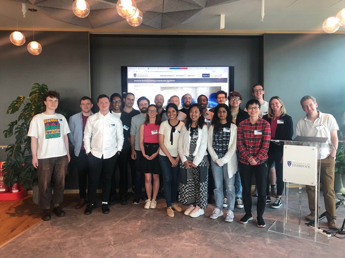 DACDTUoL's tweet photo. Our joint event with @turinginst ended with a smiling group photo and we’d like to extend our thanks once again to our guests, @dstlmod.

Thank you to all students who travelled to join us. It was great to meet everyone! #TuringXLiverpool #datascience #industryinsights #phdlife https://t.co/tX0UMnxWXK