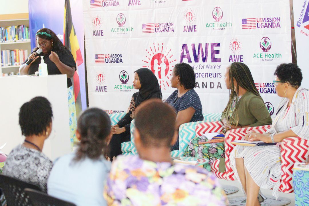 Our founder and CEO Ms <a href="/amdeliah/">Deliah</a> giving a Key note on "The Experiences of the African Female Founder." In attendance were executives from USADF (United States Africa Development Fund) and other female entrepreneurs. #womenintech