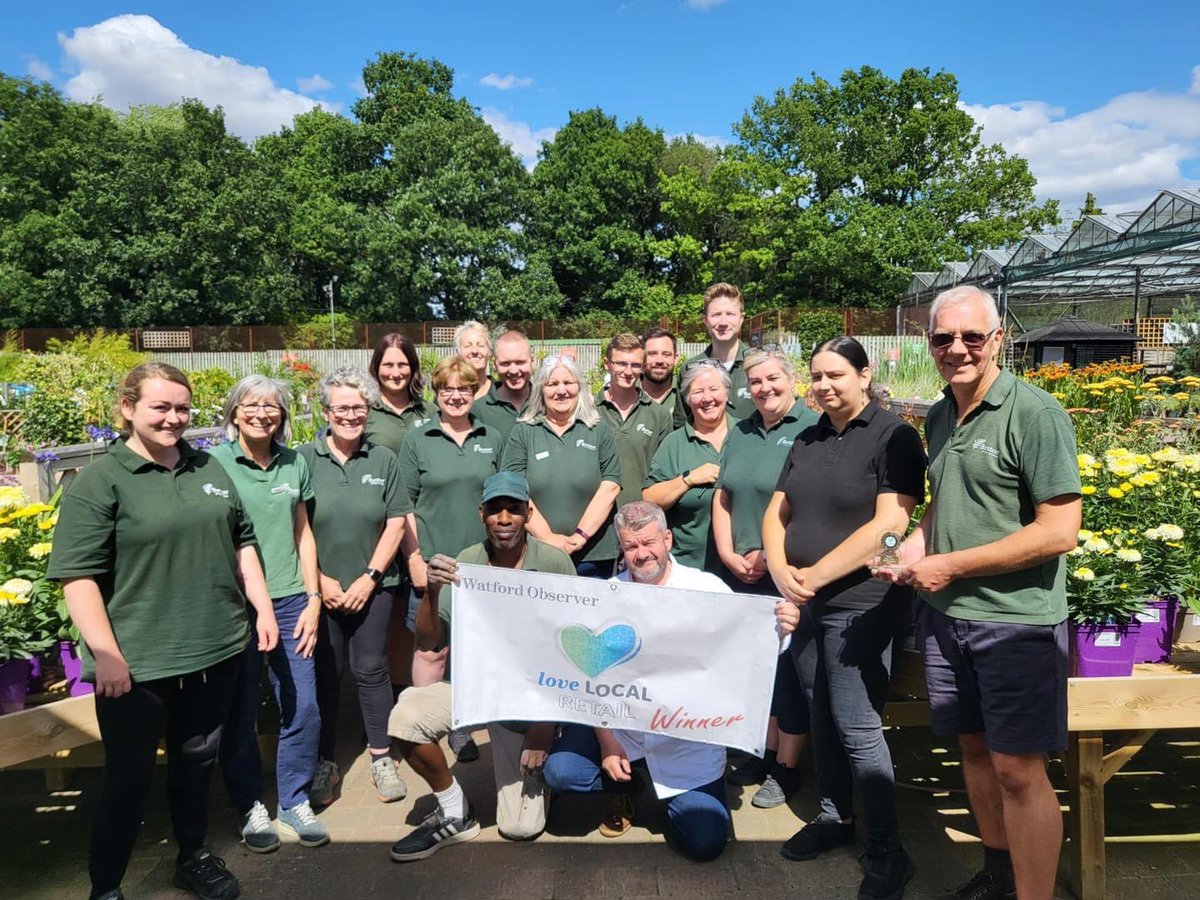 We are thrilled to bits to have been voted the readers favourite garden centre, in the Love Local Business Awards at the Watford Observer . 

We'd like to say a big thank you to all our loyal customers who voted for us.