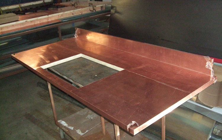 QuickMetals's tweet image. Just putting this here.  Metal countertops are durable and unique.