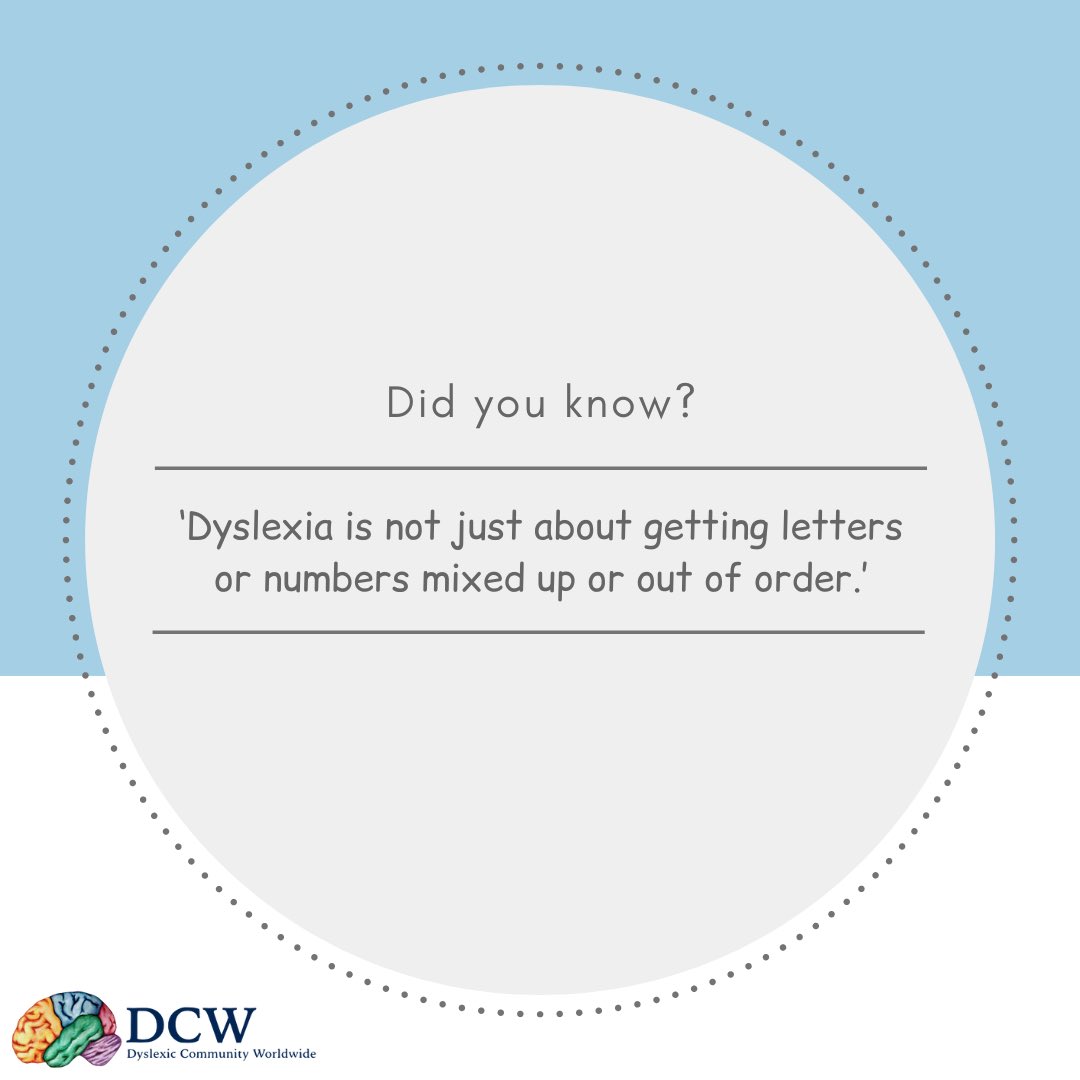 There is much more to dyslexia than just getting letters and numbers mixed up, other signs of dyslexia are; difficulty with rhyming, connecting letters with their sounds, telling the time etc…

#dyslexia #dyslexic #dyslexiasupport #dyslexiaadvocate