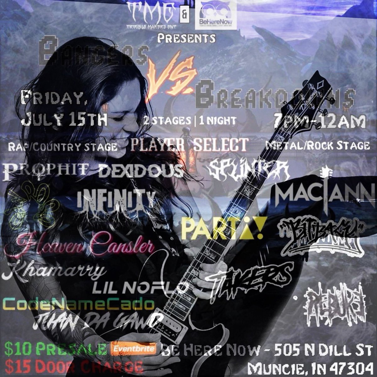 maciannmusic's tweet photo. TONIGHT MUNCIE!!!!π₯π₯π€π€
Donβt miss Bangers vs Breakdowns @BeHereNowMusic !!!
Letβs make it a night to remember!!!ππ€π₯
Check us out on all platforms!!!
https://t.co/FJIVI4uPml
#maciannmusic #bangersvsbreakdowns #beherenow #christianmetal #munciemusicscene https://t.co/IKioYcyCR1