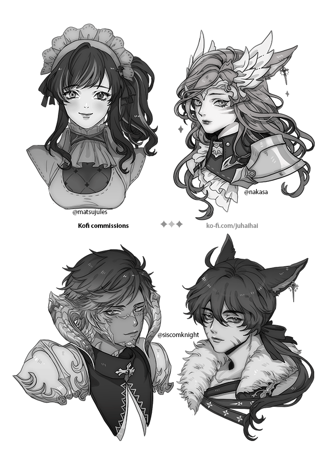 [COMM] Very late post but thank you for the kofi comms!!! ☕️✨✨✨💖 