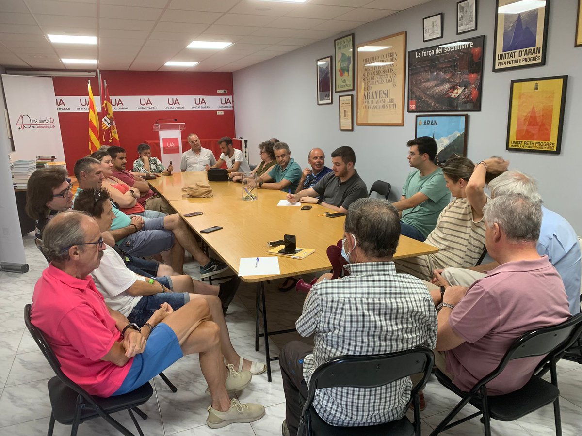 Unitat d'Aran a celebrat aué era darrèra amassada periodica dera Comission Executiva dubèrta ara militància abans der ostiu tà tractar es ahèrs d'actualitat politica en #Aran.