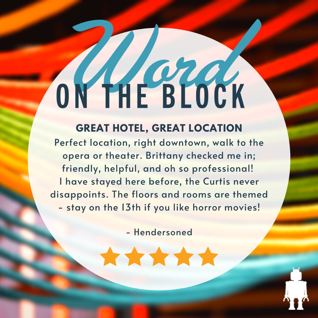 Don't just take our word for it... see what folks have to say about their time at The Curtis! 📣