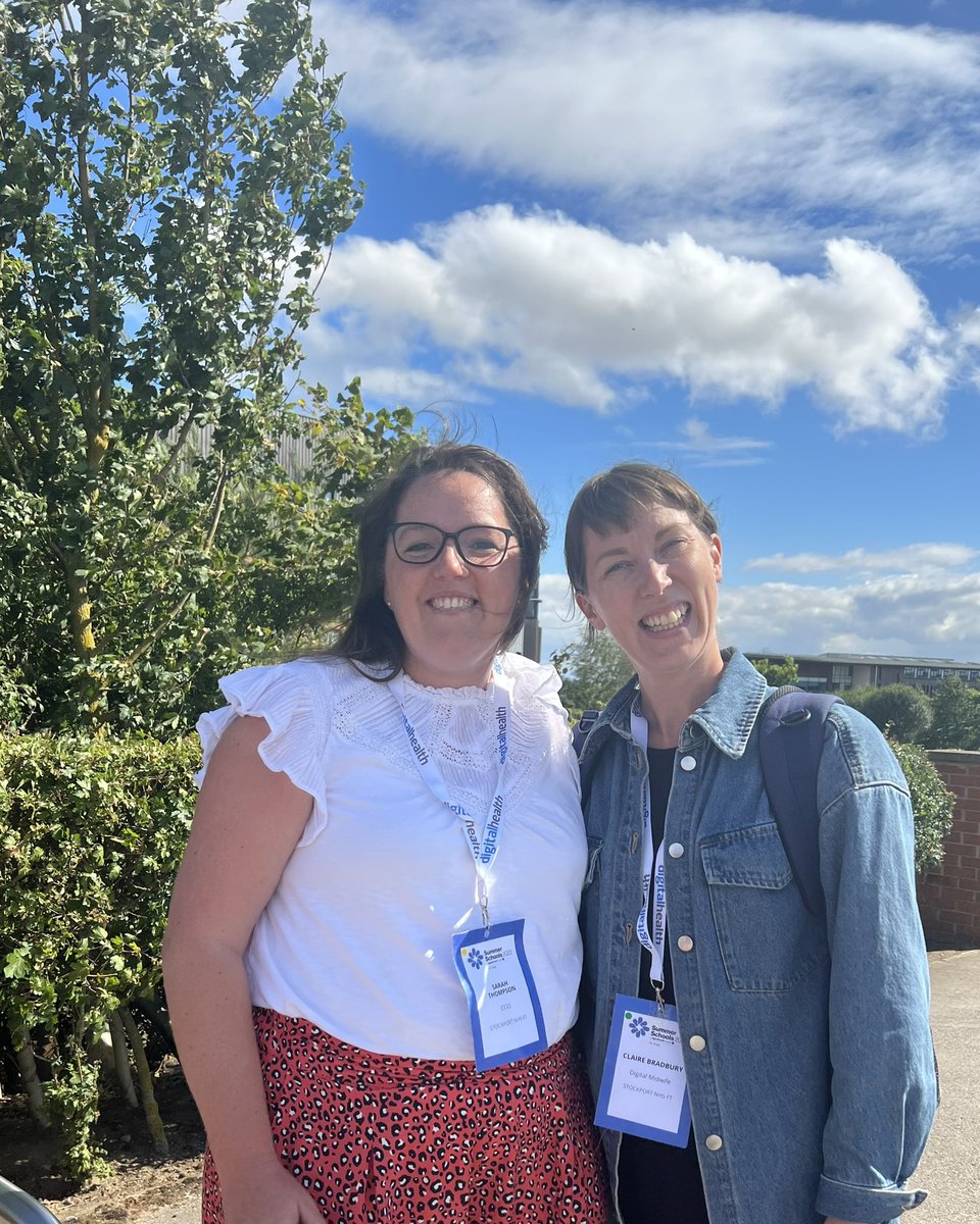 Our Digital Midwife Claire <a href="/midwife_digital/">Digital midwife</a> and CCIO Sarah <a href="/sar_cam/">Sarah Thompson</a> have been proudly representing <a href="/snhsft_digital/">Stockport NHS Digital & Informatics Team</a> at #DHSS22 <a href="/digitalhealth2/">Digital Health</a> this week. Lots of exciting updates, ideas and exciting contacts made #ClinicalInformatics