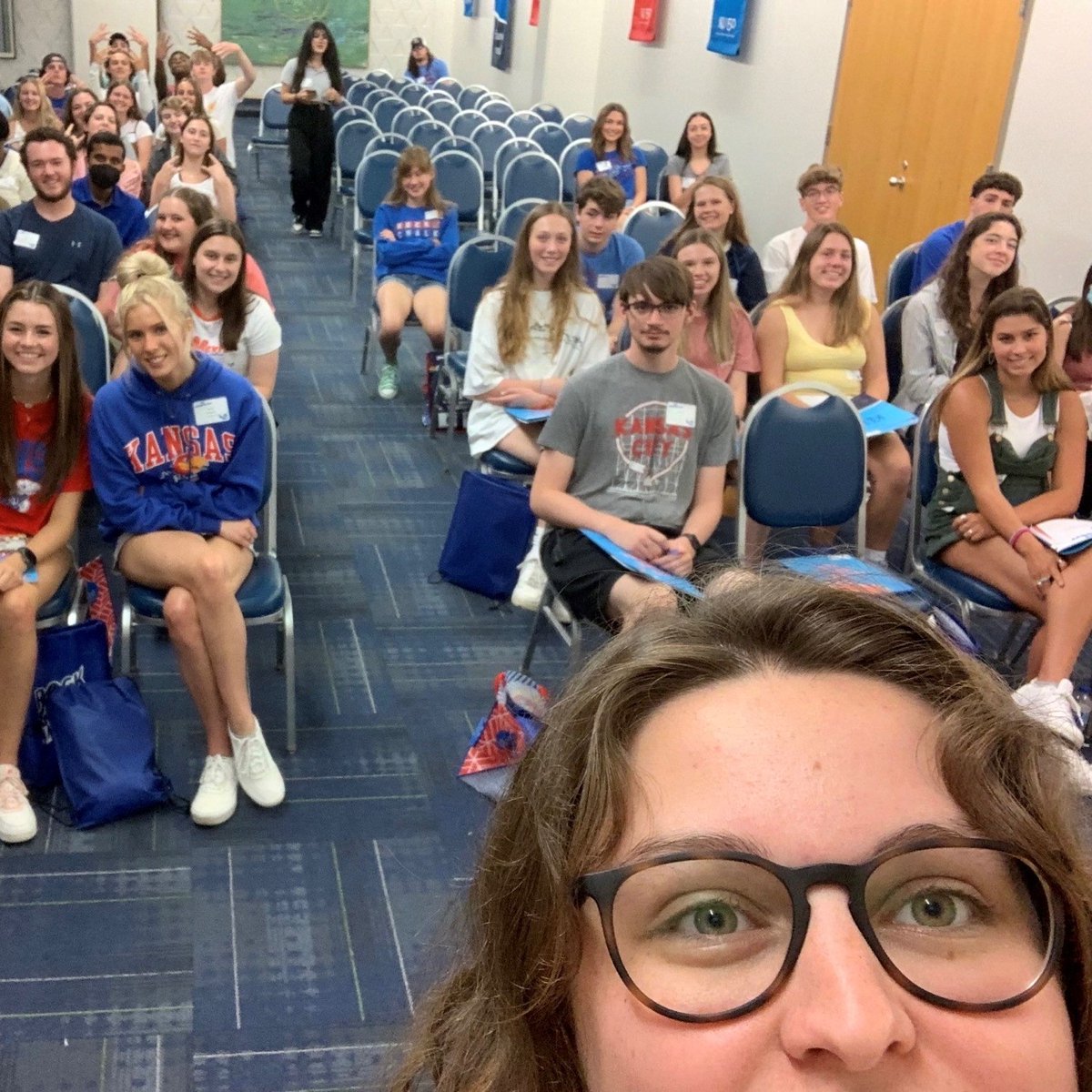 Kuorientation's tweet image. Week 5 was AWESOME! Shoutout to all the students, families and guests that joined us this week, we can't wait to have you on campus again in 5 weeks!  

#kuorientation #ku #jayhawks #lawrenceks #classof2026 #universityofkansas