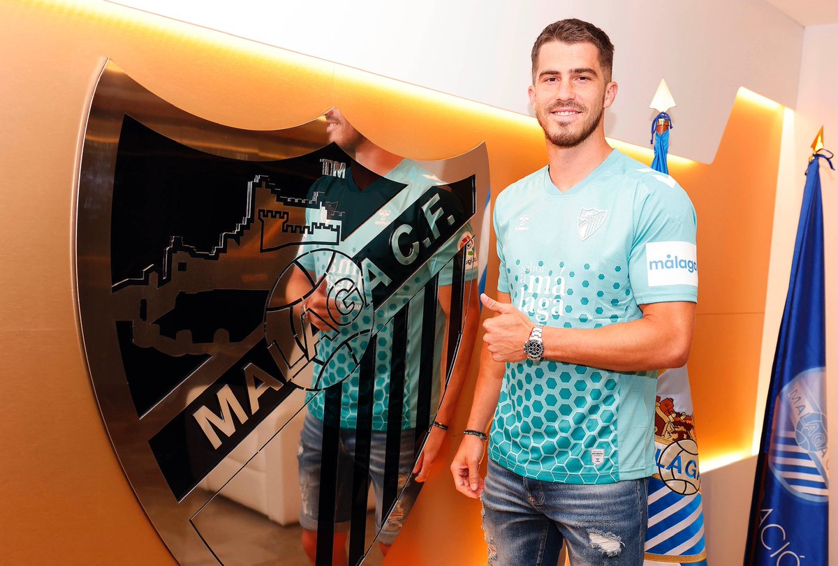 ¡Muy feliz de estar aquí, @malagacf! Ilusionado y con ganas de vestirme de corto para defender este escudo. 💙🤍