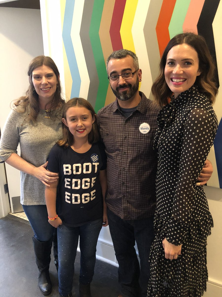 emmjay173's tweet photo. That time Luis, our daughter and I met @Chasten and @TheMandyMoore. Though he wasn’t as online as me, Luis was a big fan of Pete and wanted to see him as President, plus he loved making these #teamchandy buttons. #teampete #chandy https://t.co/G1sZfJq6Xz