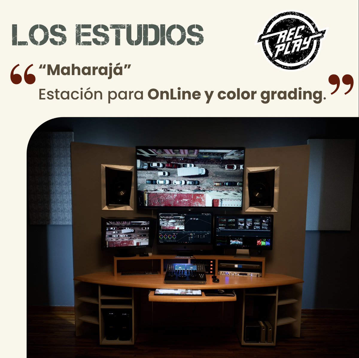 recplaymex's tweet photo. ESTUDIO MAHARAJÁ
Estación para OnLine y Color Grading.   

#somosrecplay #producción #creativos #recplay #post #audio #video #foro https://t.co/dzMCUgoWsV