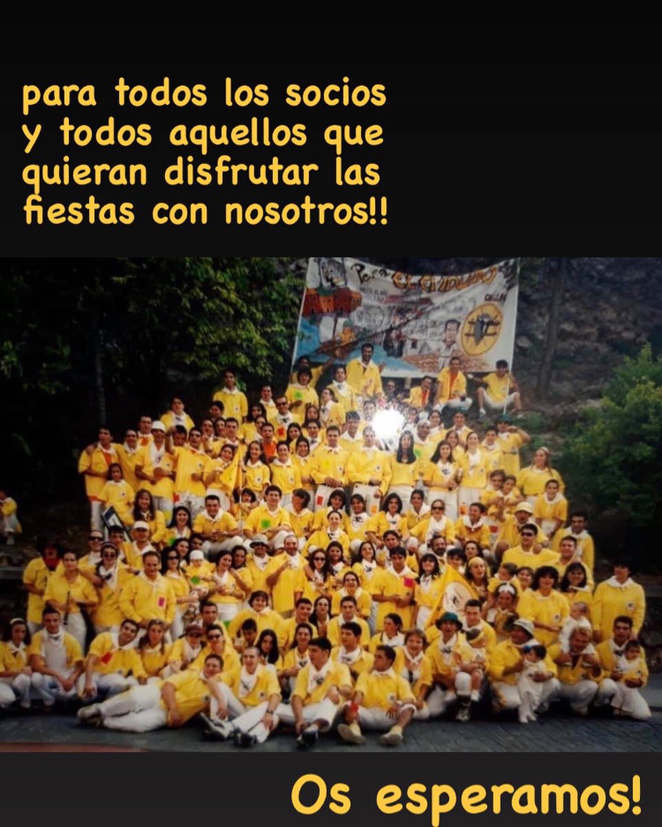 Buenas tardes a todos!!! 

Después de dos años…estamos de vueltas y con muchas ganas! 

Ya sabéis que la Peña somos todos así que, os esperamos en la reunión informativa, 

JUEVES 21 de JULIO, 20.30, en la biblioteca municipal cronista herrera! 

Os esperamos! 💛💛💛💛💛