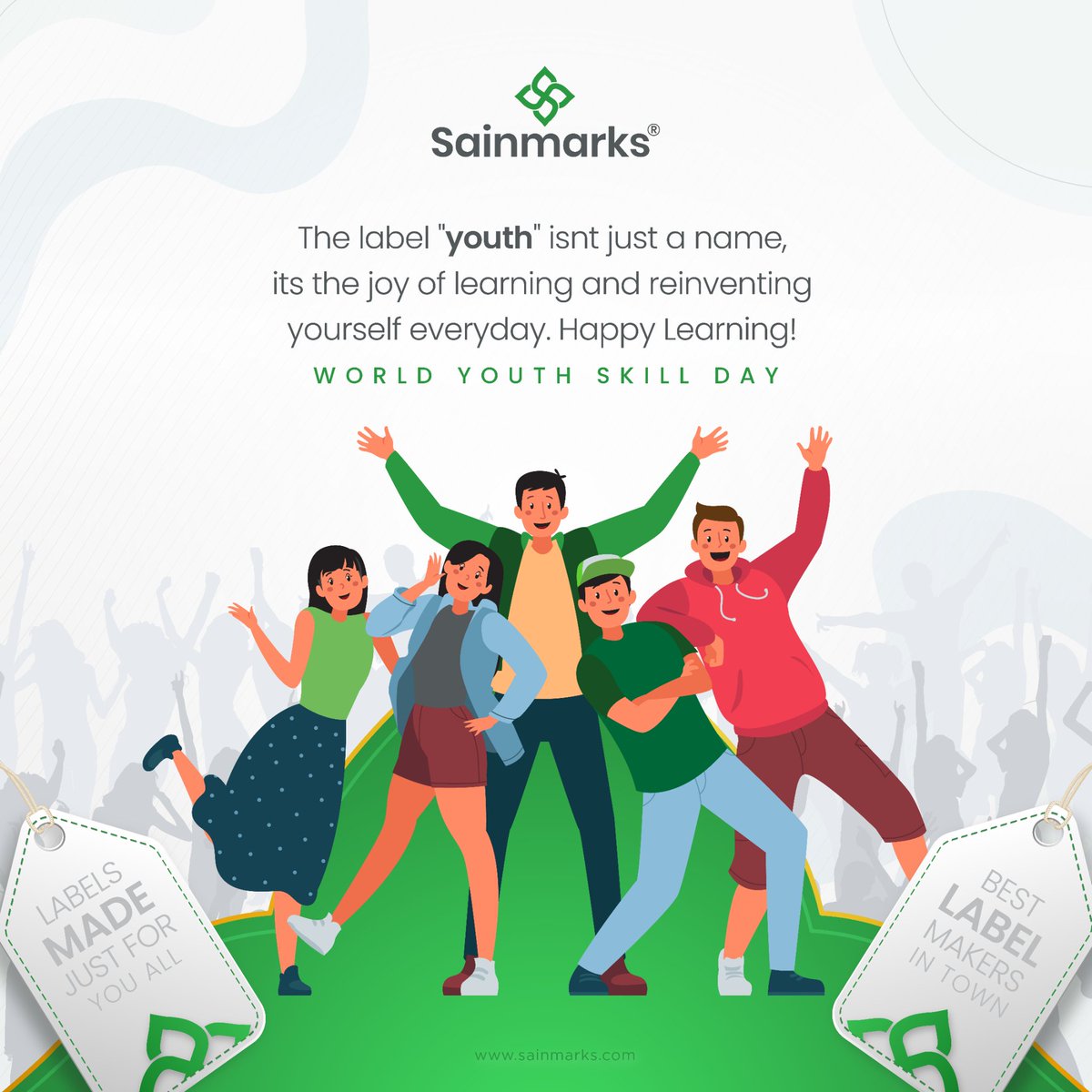 SainmarksOffl's tweet image. Youths are endowed with young, open minds that allow them to study and grow their skills more easily than they would as they age. Utilize this brief window of time, your youth, to do the impossible. 

Happy World Youth Skill Day ✨️

#Sainmarks #LabelsThatMatter #GarmentLabels