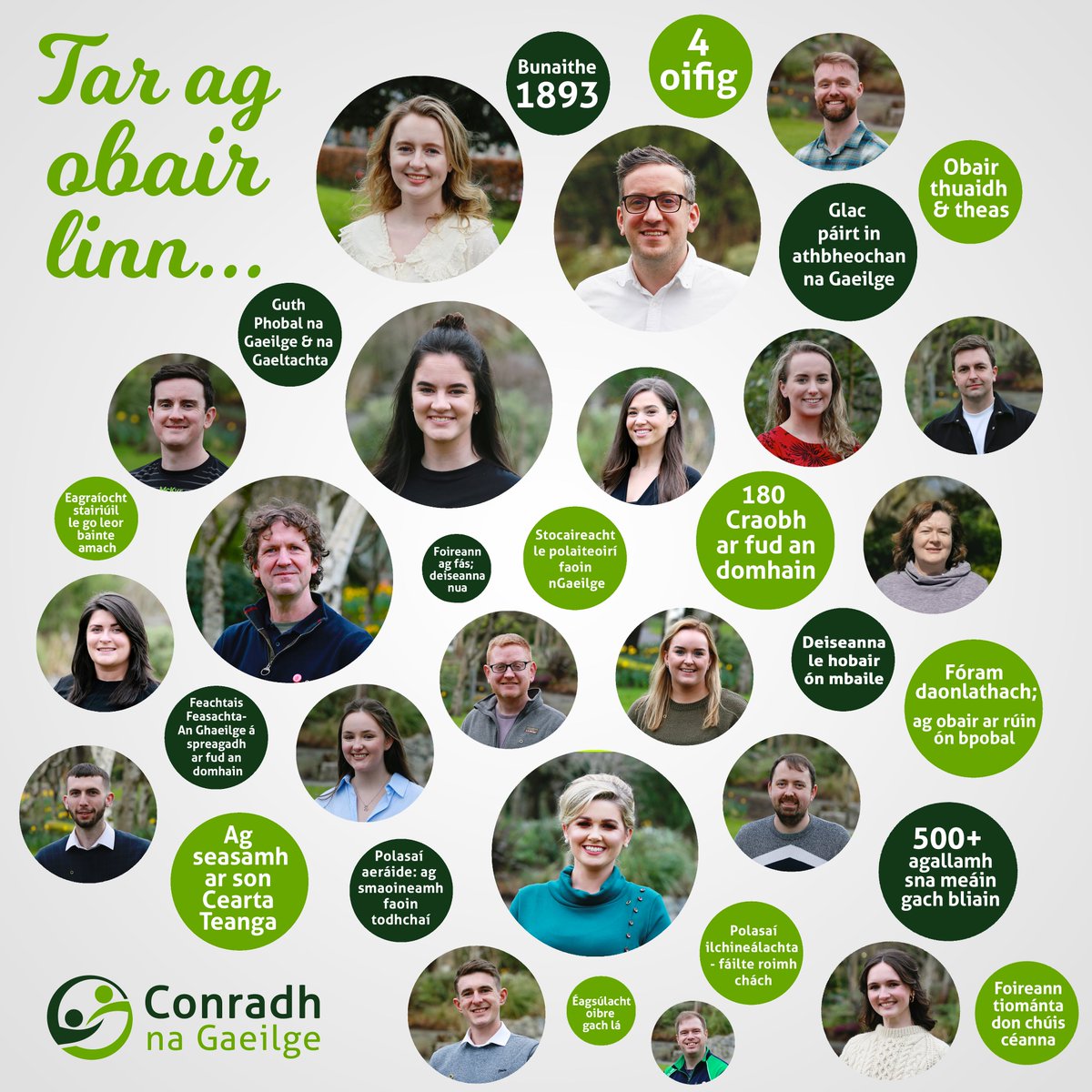 CnaG's tweet photo. Tar ag obair linn! 

Postanna ar fáil faoi láthair:
🪧 Bainisteoir Abhchóideachta
📻 Bainisteoir @RaidioRiRa 
🚗 Comhordaitheoir Seó Bóthair

Tuilleadh eolais 👉 https://t.co/DM0UzwfEH3
#SiógnabPost https://t.co/YSHea32hLR