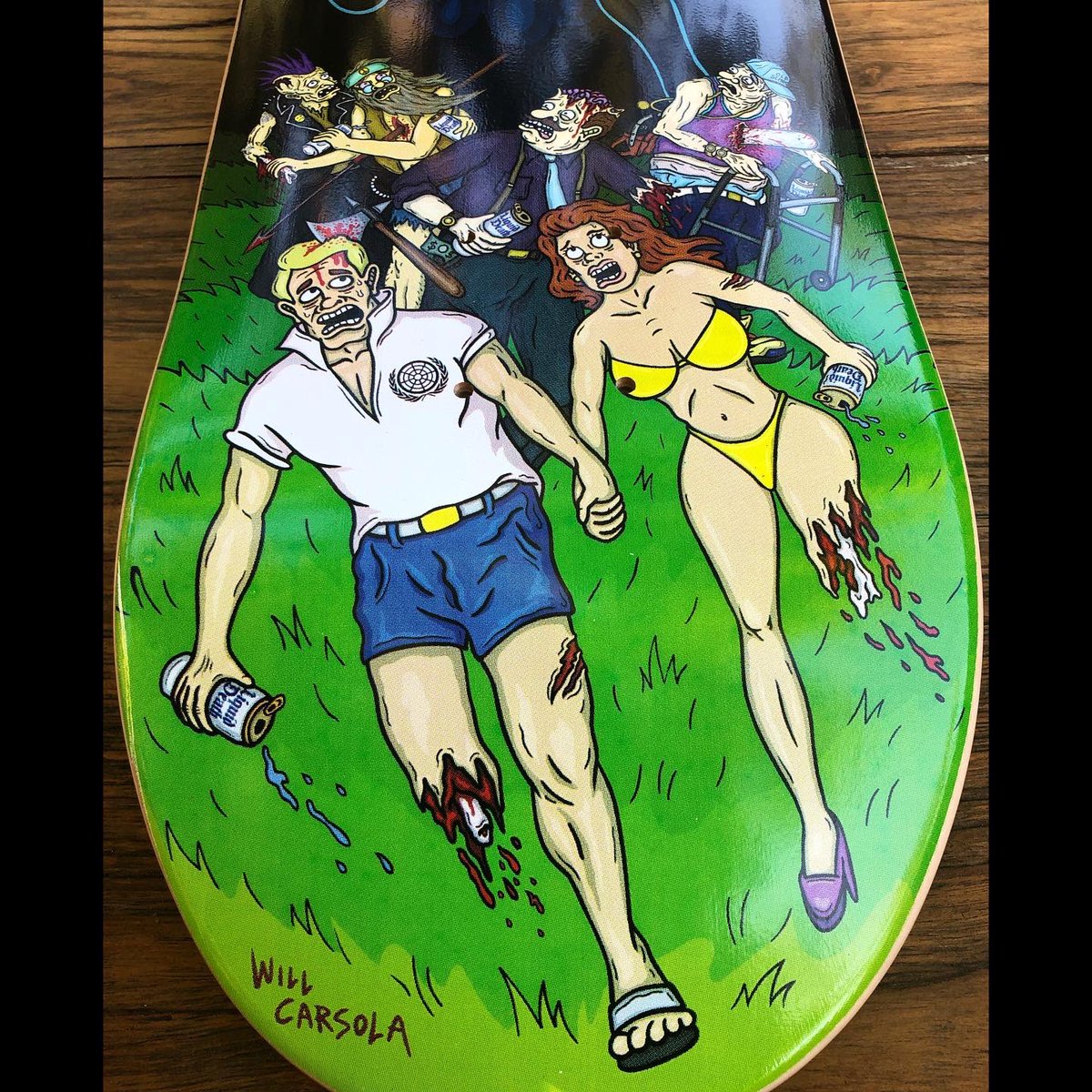 willcarsola's tweet photo. A limited edition skate deck I designed for @LiquidDeath and @berrics back in 2020. https://t.co/7Hdp1IuelX