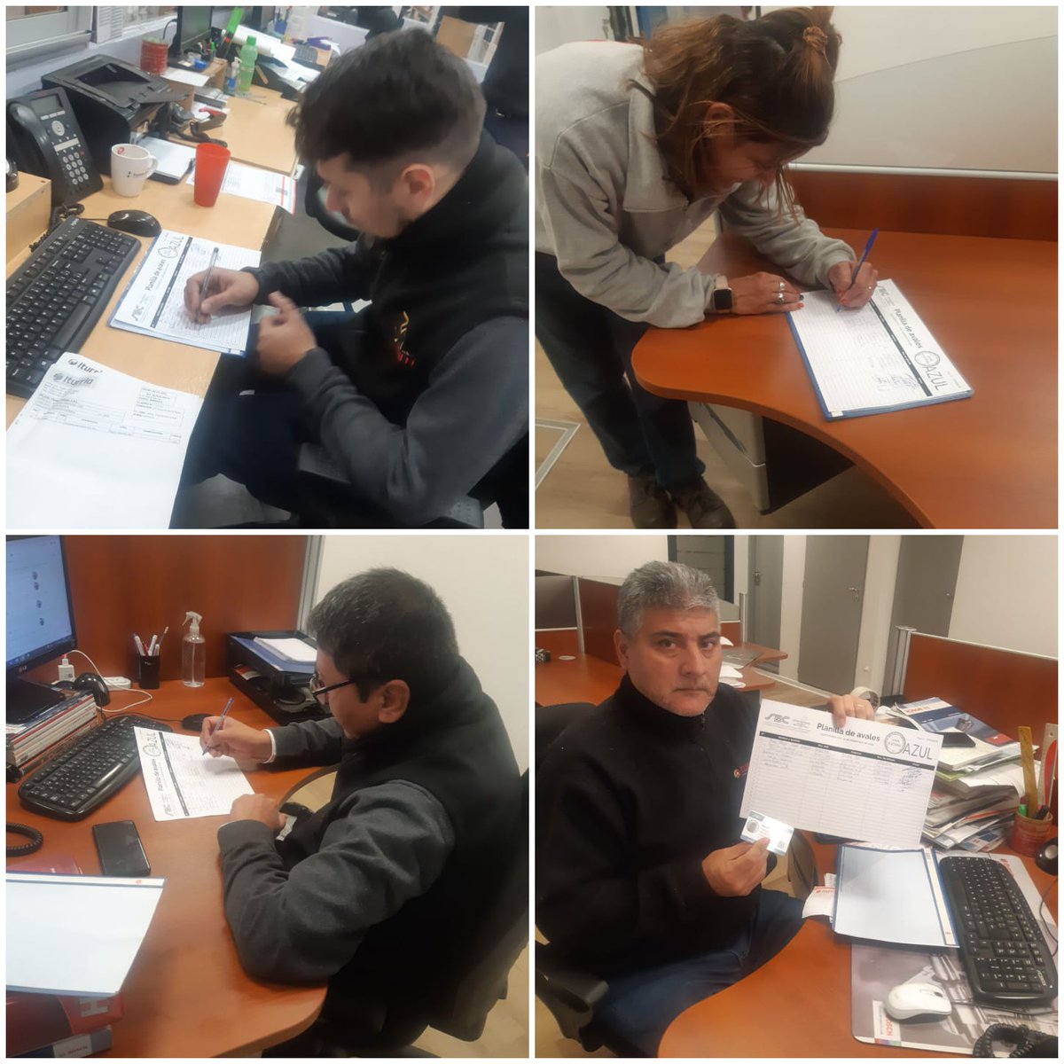 ListaAzulSEC's tweet photo. YA COMENZAMOS CON LA FIRMA DE AVALES 💙

 Gracias @Rociotweet, @OscarTedescoSEC y Cristina Dos Santos por compartirnos las fotos de los/as compañeros/as respaldando la gestión y conducción de nuestro Srio. General. Cro. Armando Cavalieri

¡Firmá tu aval! ¡Contamos con tu apoyo! https://t.co/BqjM6z4xIZ