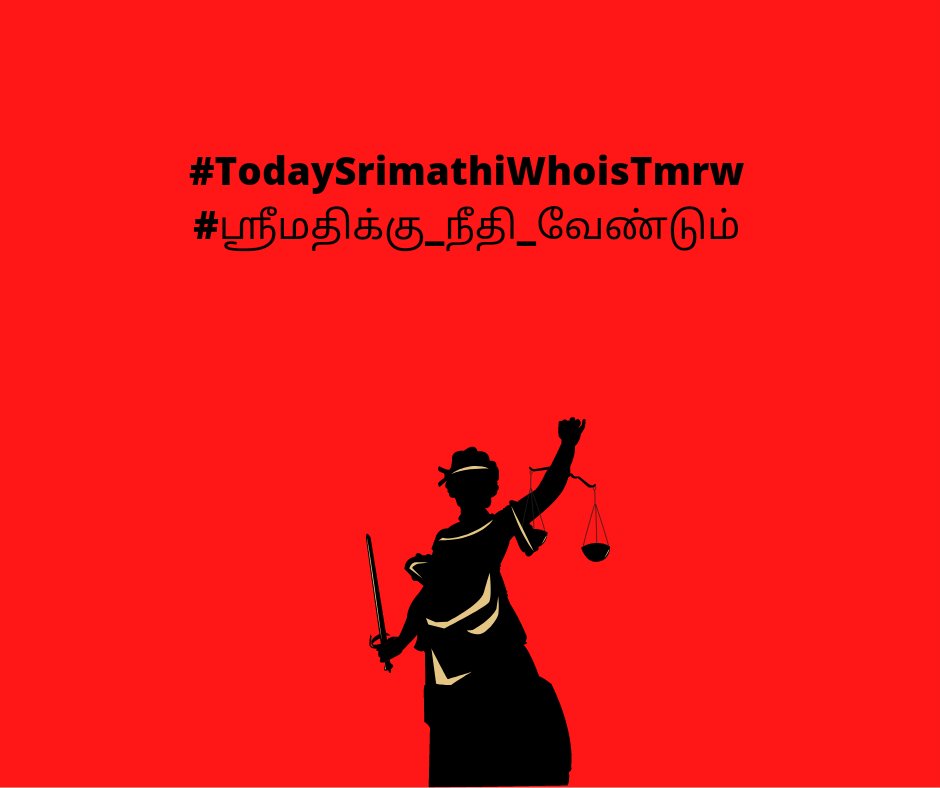 kishen05journo's tweet photo. Justice For Srimathi

#ஶ்ரீமதிக்கு_நீதி_வேண்டும்
#TodaySrimathiWhoisTmrw
#justiceforsrimathi https://t.co/PFcIDji4xE