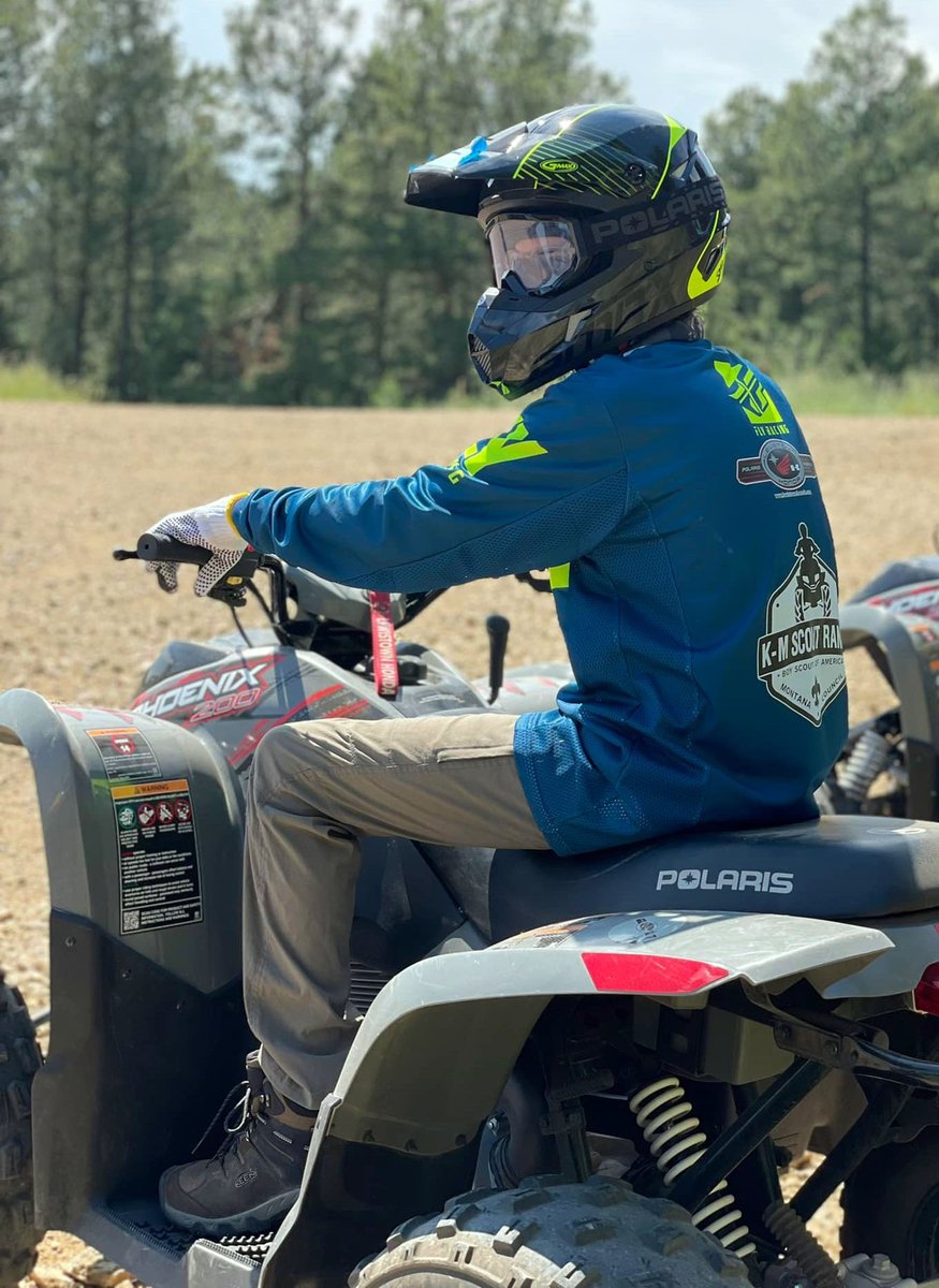 “My favorite part of camp is having a young #Scout that has never been on an #ATV and becoming a confident, safe rider by the end of the course and having an enjoyable time.” - Dan Moore of the Dan Moore ATV Center – 📸 Madison Caiati #MontanaCouncil #KMScoutRanch #BSA