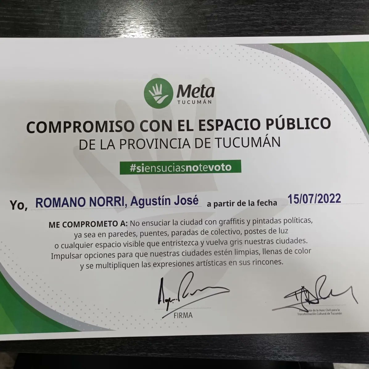 ARomanoNorri's tweet photo. Nos reunimos junto a @davidmizrahiok con los representantes de @MetaTucuman. Una asociación civil que busca generar un cambio cultural mediante la recuperación del espacio público a través de intervenciones artísticas en lugar de pintadas políticas en la vía pública. https://t.co/Gq2Z9BIpsH