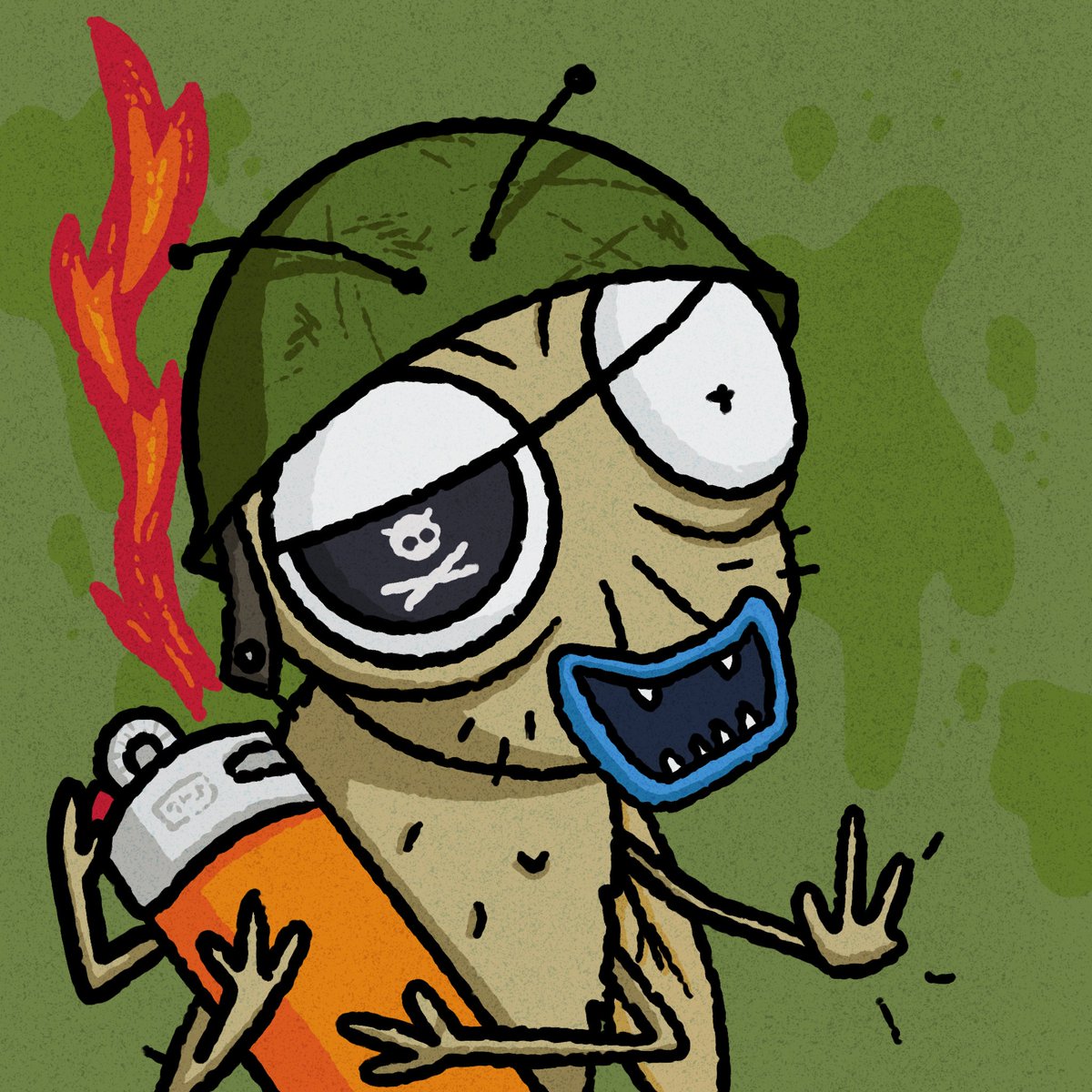 zztand back! thiz fly iz locked and loaded for the next termite raid. nobodiez taking our boxez. i’ll set their azz up in flamezzz!!! bzzzzzz!