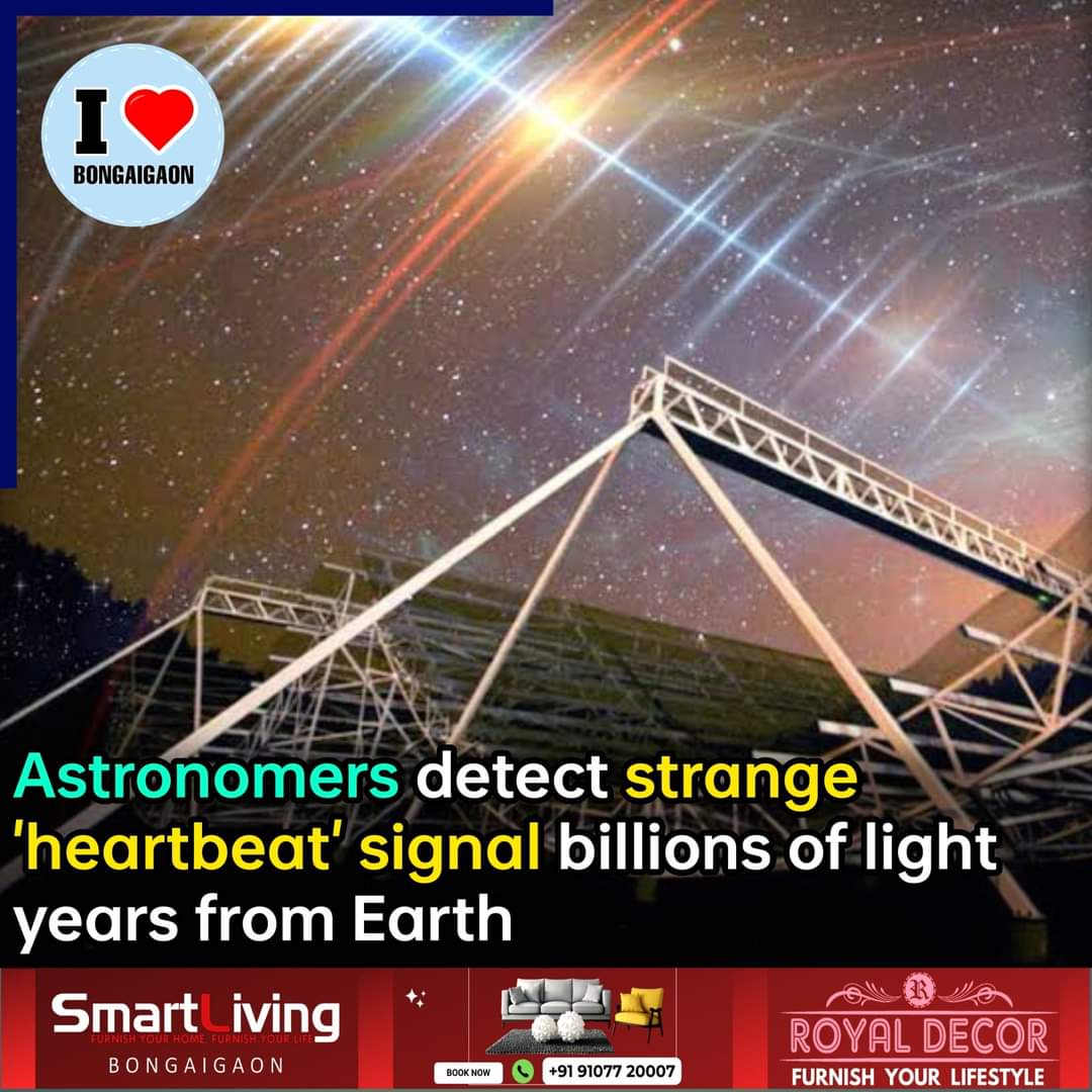 ILoveBongaigaon's tweet photo. #Buzz | Astronomers have detected a strange and persistent "heartbeat" radio signal coming from a far-off galaxy.
Source : Newssky
#Strangesignals #astronauts #Nasa #Galaxy #Bongaigaon #ilovebongaigaon https://t.co/XxGUw75IZi