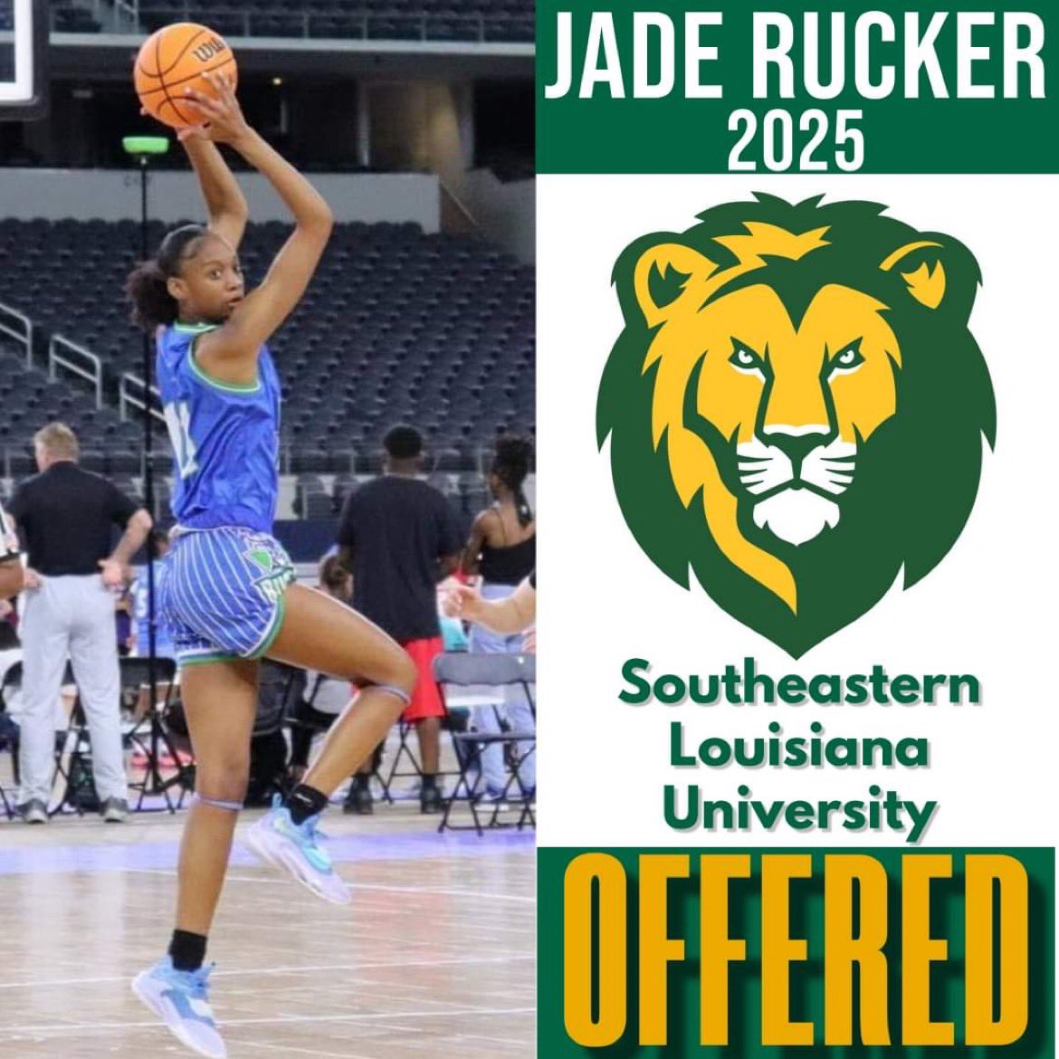 Had a great conversation with <a href="/CoachAyla/">Ayla Guzzardo</a> and the entire  coaching staff, I wanna personally thank y’all for the offer and educating me on SLU. All love 💚💛 

<a href="/CoachRuckerTSBO/">Brian Rucker</a> 
<a href="/DcBucksCJones/">Cordarius Jones</a> @pcrume_rucker @Lady_Wave_Bball <a href="/cjf308/">CJ French</a>