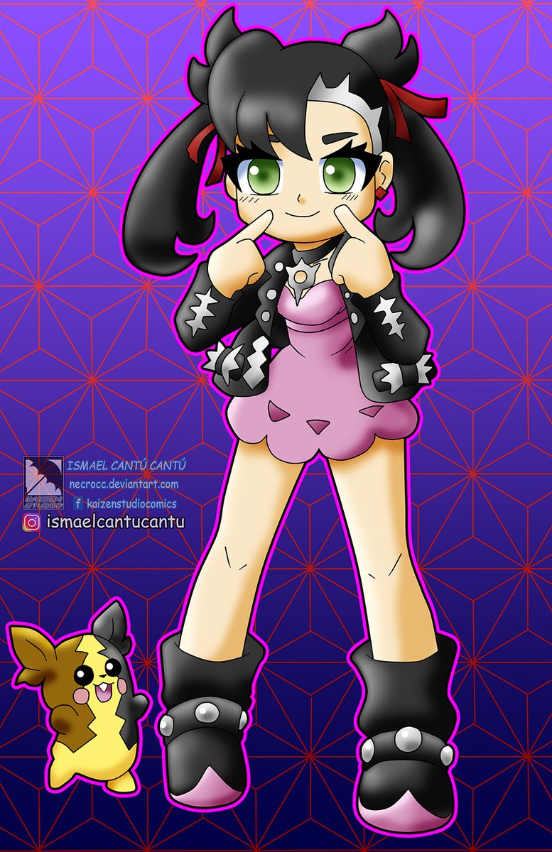 Un #dibujo de #Marnie con su #pokemon #Morpeko

Espero que les guste, tengo #comissionsopen  si están interesados en un dibujo: deviantart.com/necrocc/art/Le…

#fanart #chibi #anime #diseño #diseñodepersonaje