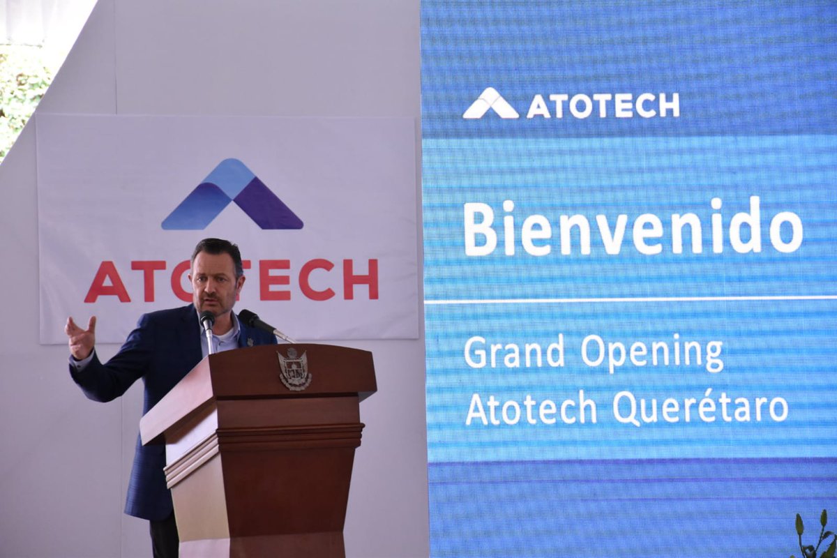 mdelprete's tweet photo. Acompañé a @makugo en la inauguración de #ATOTECH una inversión por 169.4MDP y más de 100 empleos, gracias por elegir Querétaro para continuar con su crecimiento, aquí encuentran gente trabajadora y capacitada de acuerdo a las vocaciones de la industria. #JuntosAdelante https://t.co/SqdmTRCIlZ
