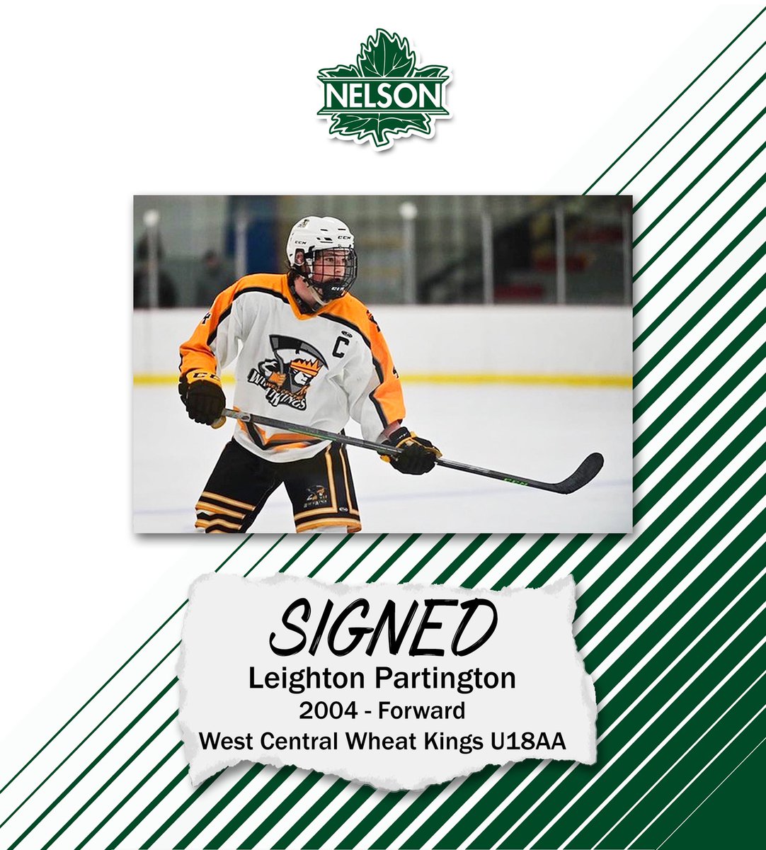 Nelsonleafs's tweet photo. SIGNING!

The Leafs are proud to announce the signings of forwards Hunter Sperle and Leighton Partington for the 2022/2023 season. 

🔗 - https://t.co/ujAgBcdhRq https://t.co/b3Avb0Z6lL
