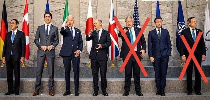 gianfrancomer11's tweet photo. I PROSSIMI SARANNO PRIMA SCHOLTZ, POI MACRON E POI QUELLO #SPORCO #NAZISTA DELFINO DI KLAUS, TRUDEAU. https://t.co/GrMfI9nx9I