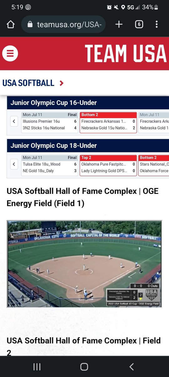 LillyTatum2025's tweet photo. Had the amazing opportunity of playing on the USA Hall of Fame field this past week at the USA Junior Olympic Cup! Didn’t get the turn out we were looking for, but the experience with my team is something I’ll remember forever! @FirecrackersAR @USASoftball https://t.co/tPKzb3s0Bg
