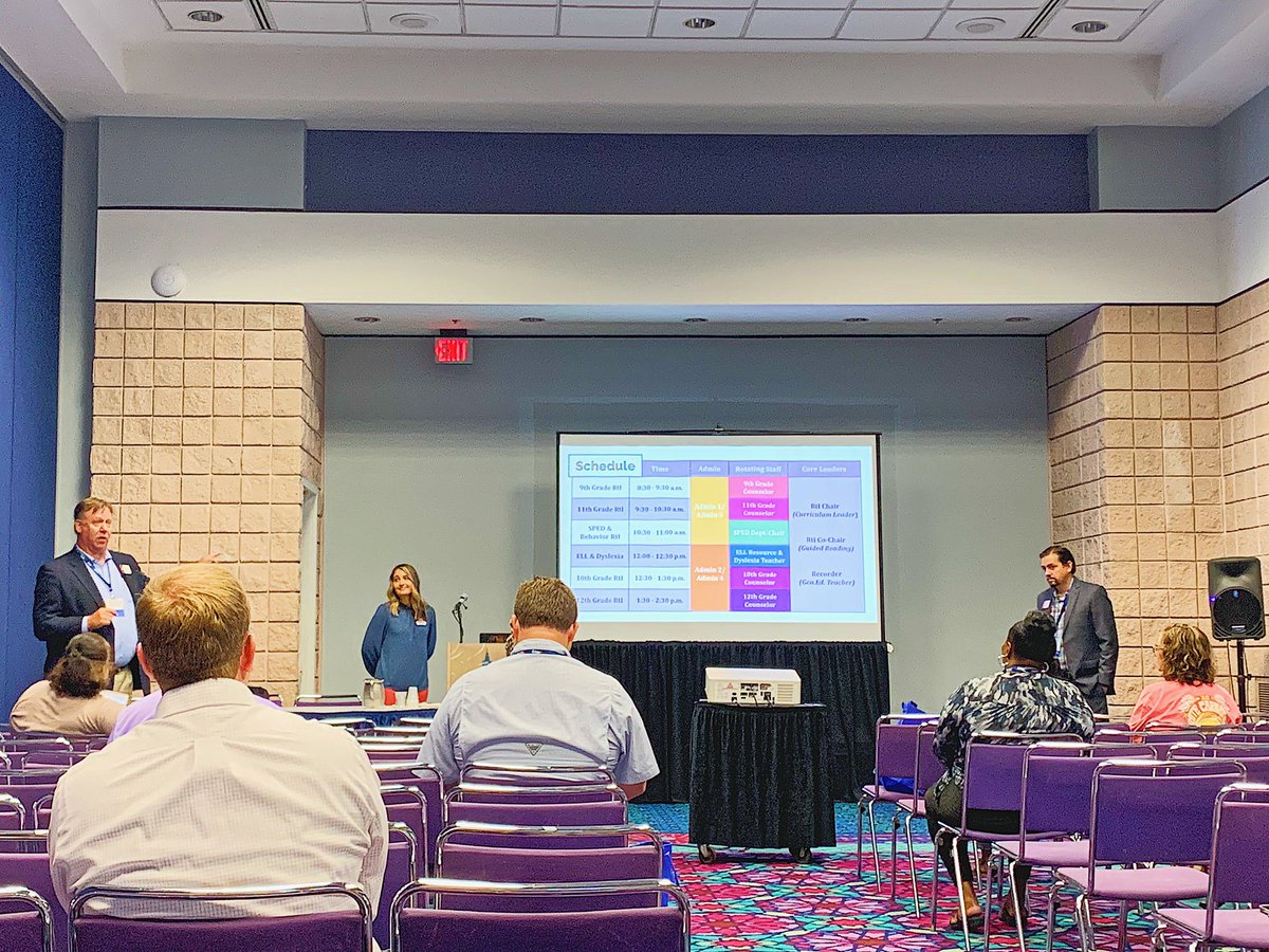 WKJones89's tweet image. #ProudMoment This week @RobertsdaleHS presented 3 times @ MEGA Conference! They shared their journey w/ tailoring 
 Academic Opportunities “skinny” periods to serve all Ss &amp;amp; 📈⬆️ achievement; also sharing how RtI DOES work at a 7A HS! @ALSDEOSI @BaldwinSchools @AlabamaAchieves