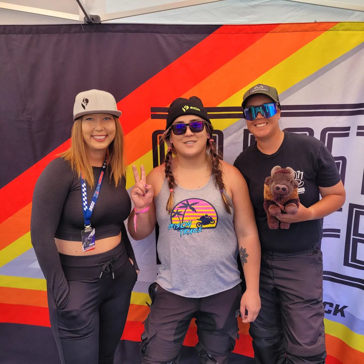 BisonTrack's tweet photo. Not only are we surrounded by gorgeous scenery and weather, we have been rubbing elbows with a bunch of awesome people! Come find Thor trackside and snap a picture with him for social media. (He loves the attention!) https://t.co/J4cwCgVh27 #jointheherd #bisonality #thor https://t.co/6F04WEB6Zm