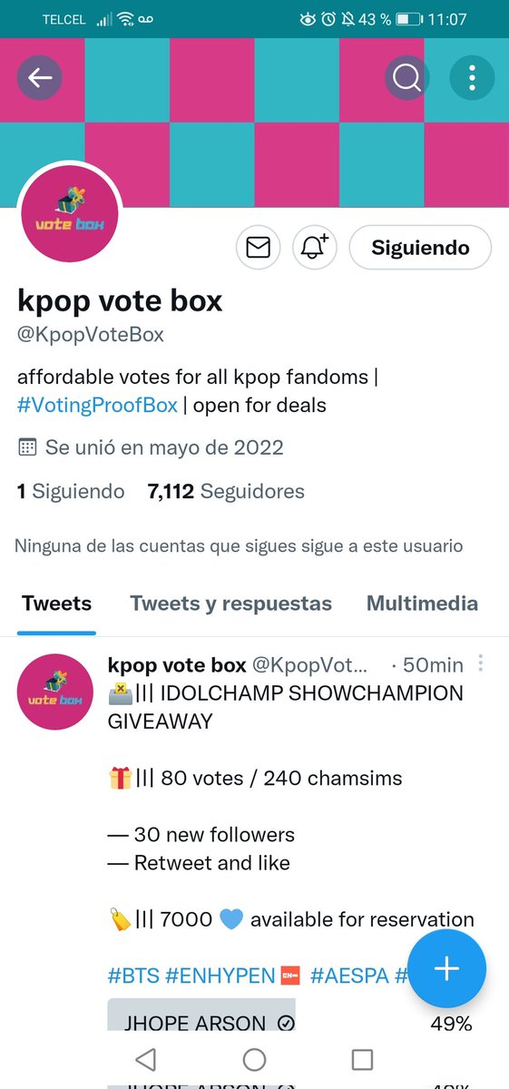 kizinller's tweet photo. @KpopVoteBox Done for #jhope

I vote #BTS for #BTSKpop, #MyUniverse, and #ARMY for the 2022 #KCAMexico! (@BTS_twt) https://t.co/jPtCmUorWL
