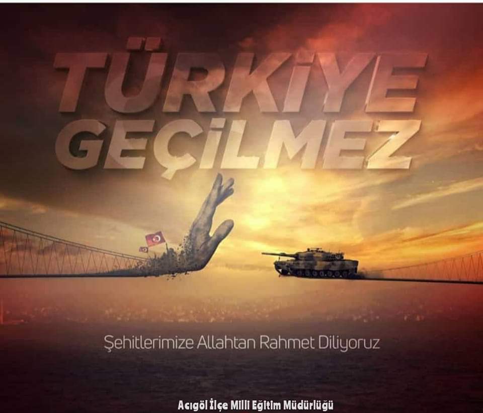 Mahmut50bucak's tweet photo. Millet Uğruna
Bayrak Uğruna
Vatan Uğruna
Bağımsızlık Uğruna
TÜRKİYE AŞKINA

#15Temmuz Demokrasi ve Milli Birlik Gününde, şehitlerimizi minnet ve rahmetle anıyoruz. Ruhları şad, mekanları cennet olsun. 

Kahraman gazilerimize
şükranlarımızı sunuyoruz. 
🇹🇷🇹🇷🇹🇷

#TürkiyeAşkına https://t.co/HiRSJZ4y1f