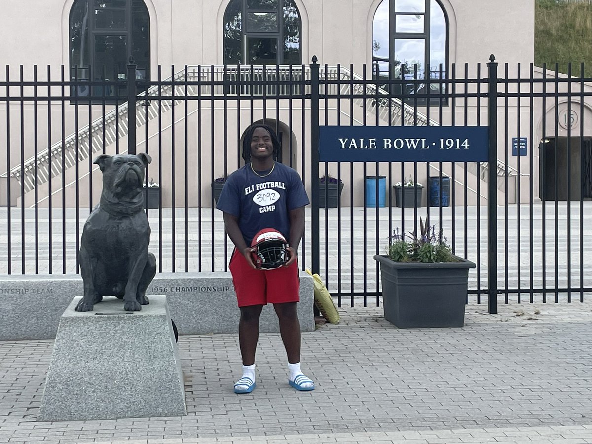 Thank you <a href="/yalefootball/">Yale Football</a> for an amazing camp. I had an amazing experience against some great competition‼️ <a href="/AlNetter/">Coach Al Netter</a> 

#TCB <a href="/CoachPoeWins/">Napoleon Sykes Jr.</a> <a href="/LvilleBigRedFB/">Lawrenceville Football</a>