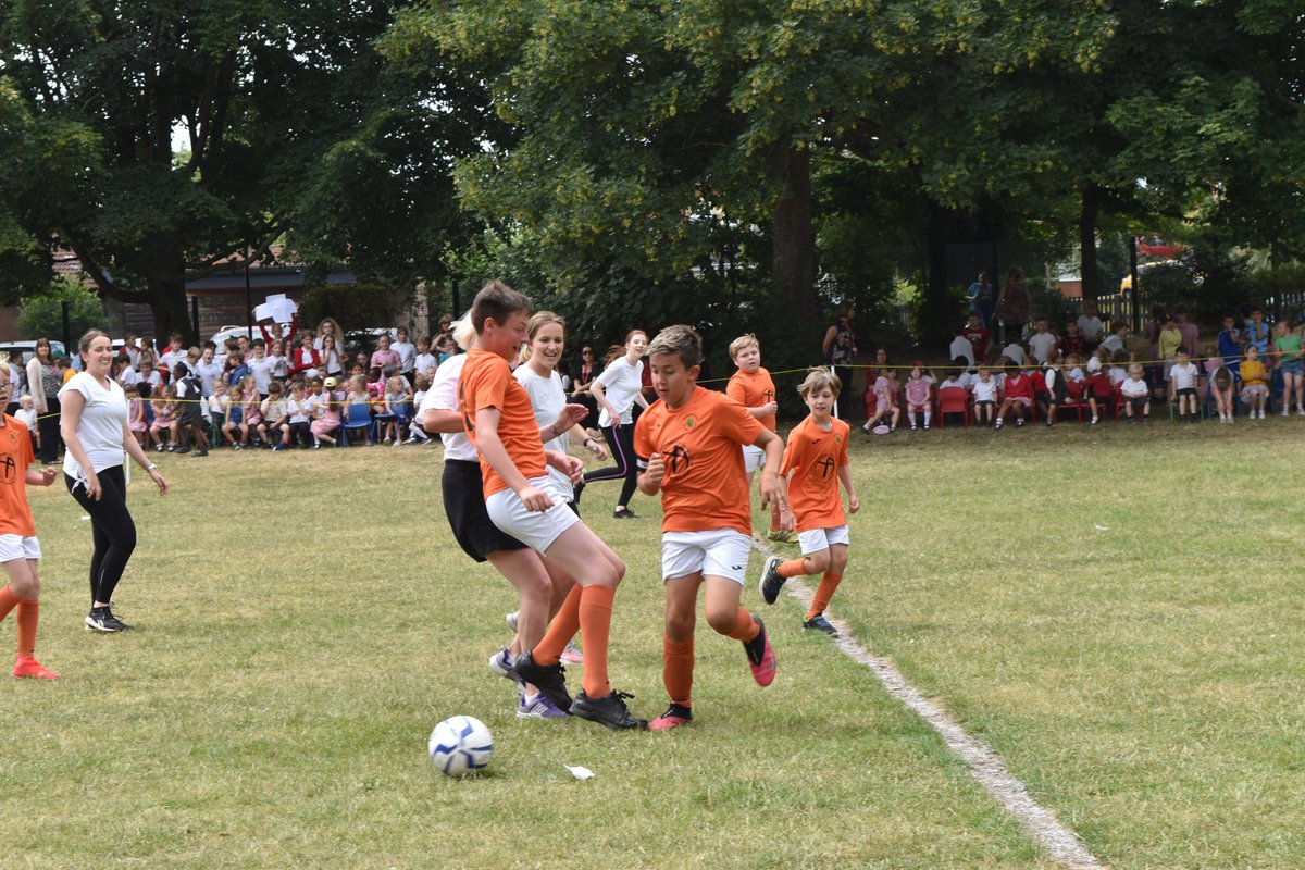 GreenfieldsSch's tweet photo. The Year 6 boys woke up and flew out of the blocks and things got a bit 'heated' as Mr Bradley picked up a yellow card. However, a magical run from Billy Fox was matched by a fantastic finish into the bottom corner. Nothing Val Der Sar could do about that! #YouDontSaveThose! ⚽️😆 https://t.co/ghvDBTKHOM