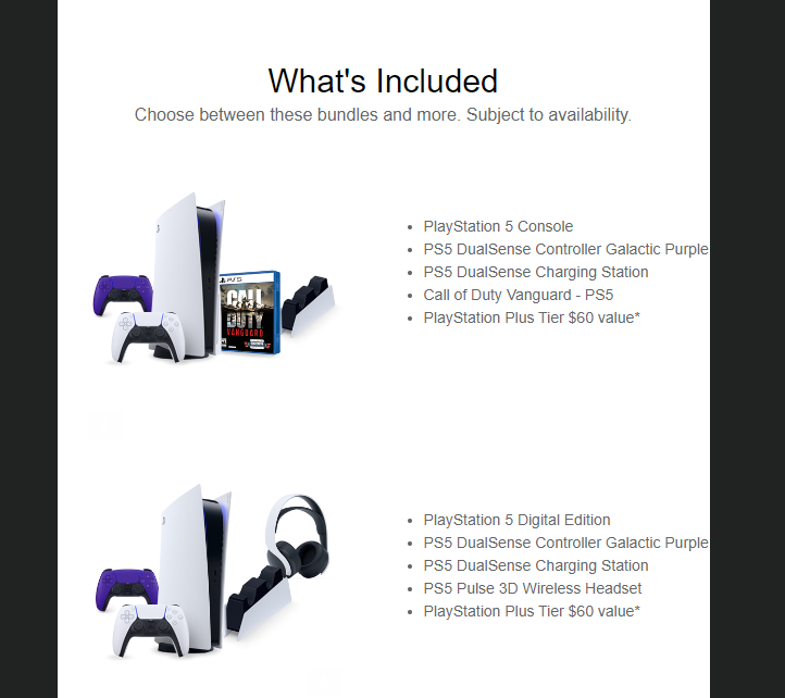 Wario64's tweet photo. some of the PS5 Bundles at GameStop tomorrow. Expect them to be around $700 or so https://t.co/37sjxN86W0